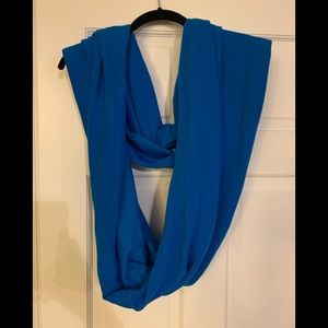 Lane Bryant blue Livi Active eternity fleece scarf